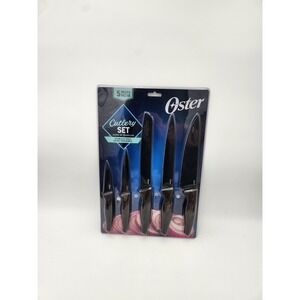 Oster Stainless Steel 5 Piece Knife Cutlery Set New